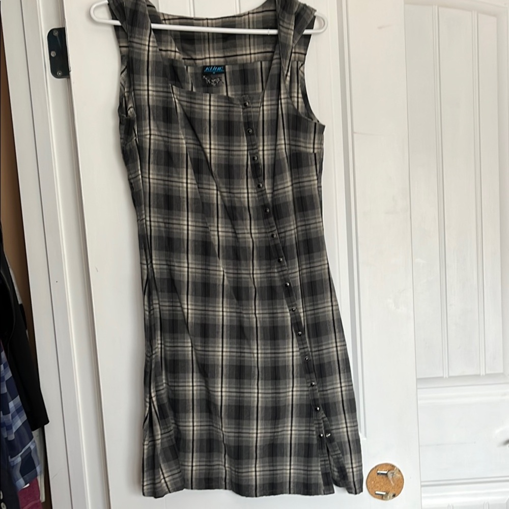 Plaid Sleeveless Dress